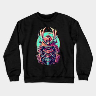 Mecha Samurai Oni Mask Crewneck Sweatshirt